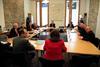 Members of the Parliament's Welfare Reform Committee welcome members of the Canadian/UK inter-parliamentary association